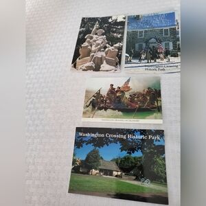 Washington Crossing Historic Park Postcards, Lot Of Four Unused, smoke/pet free
